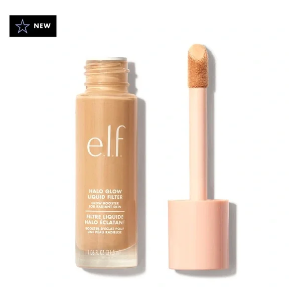 Sealed e.l.f. Halo Glow Liquid Filter Complexion Booster in 5 Medium/Tan - Picture 2 of 3